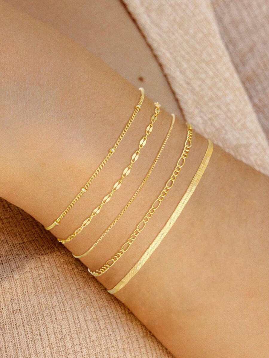 Elegant Stacking Bangles & Bracelets Set