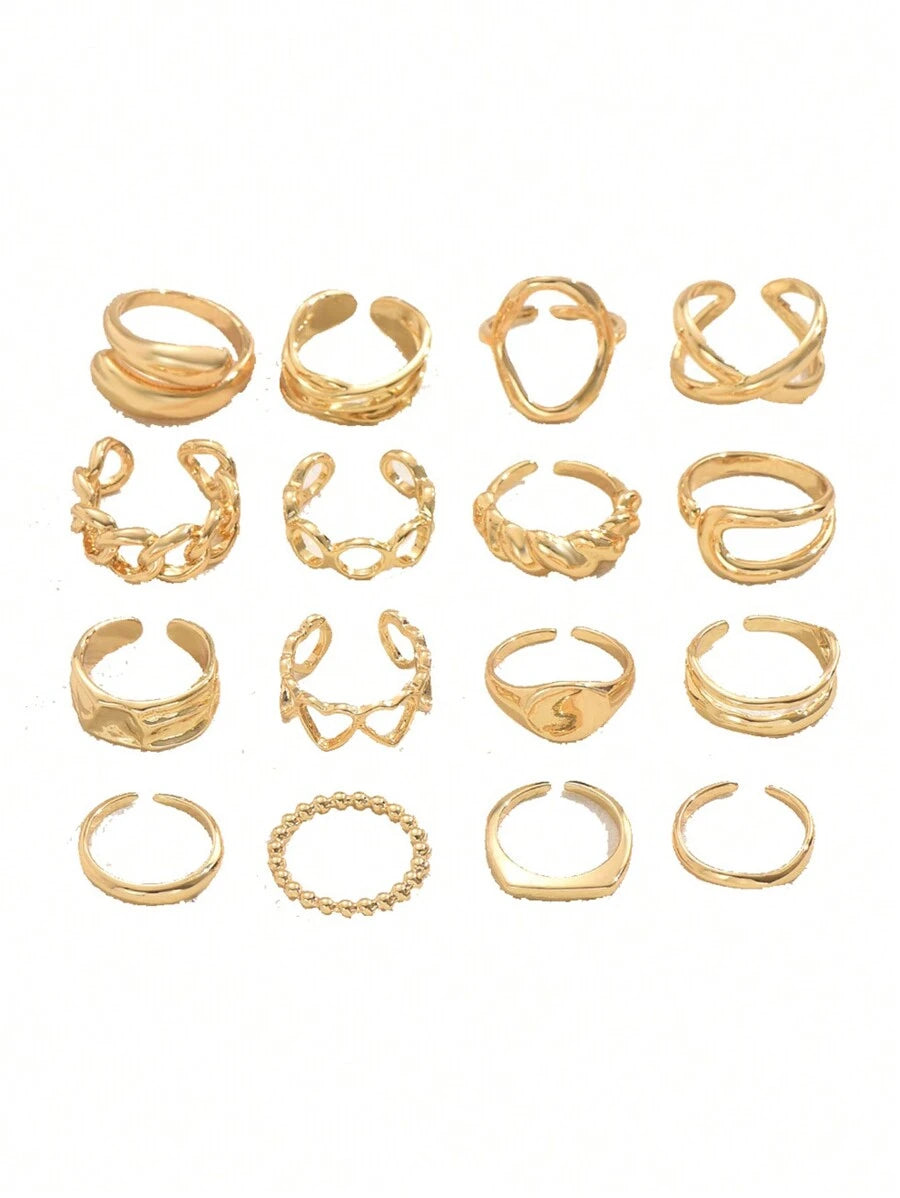 Set Punk Rings Set For Women
