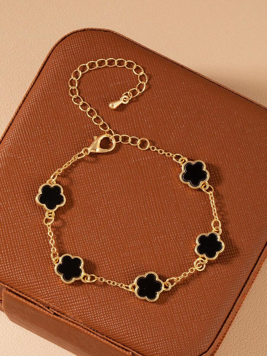Fashion Minimalist 5-Petal Flower Bracelet