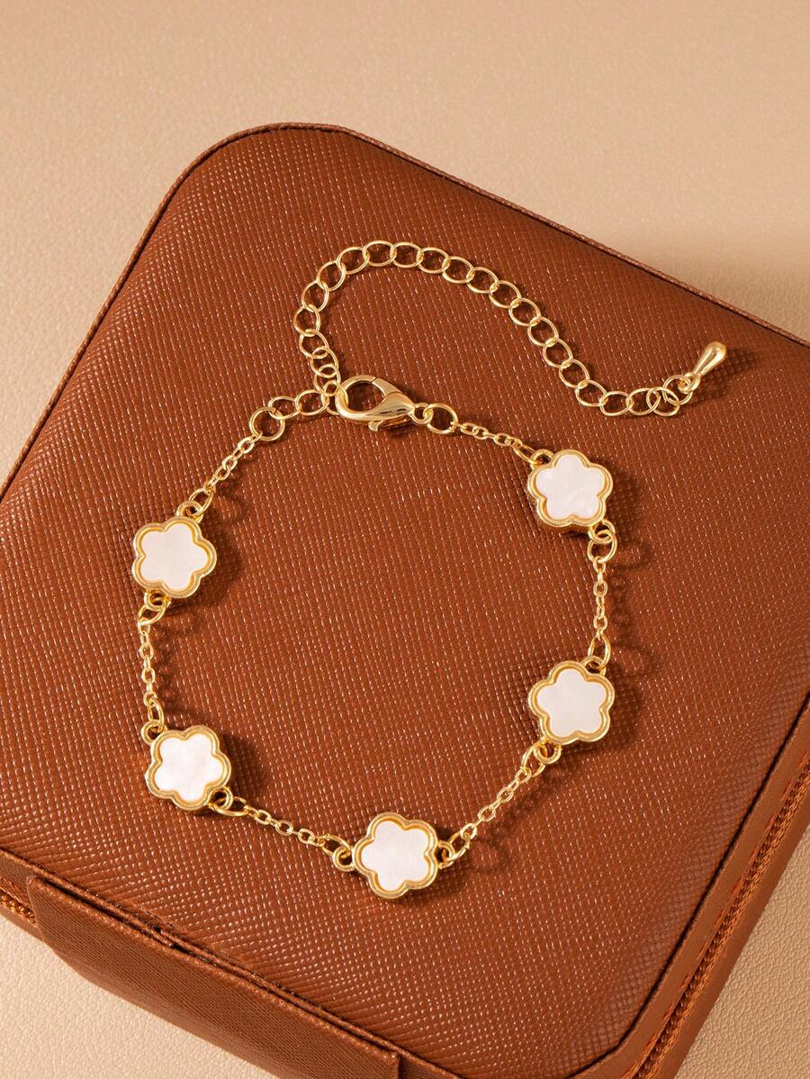 Fashion Minimalist 5-Petal Flower Bracelet