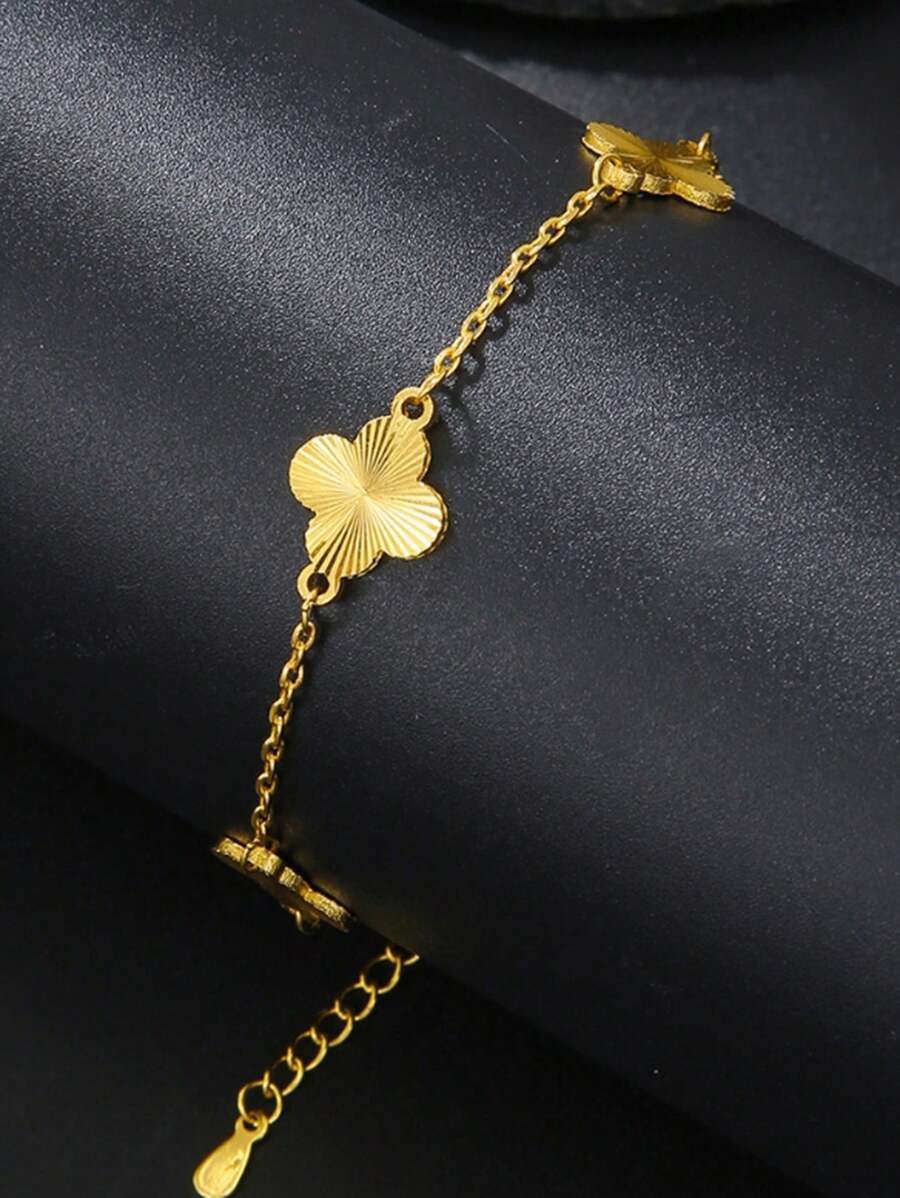 Fashion Minimalist 5-Petal Flower Bracelet