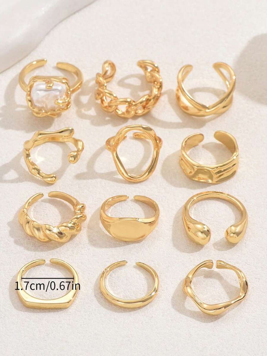 Set Punk Rings Set For Women
