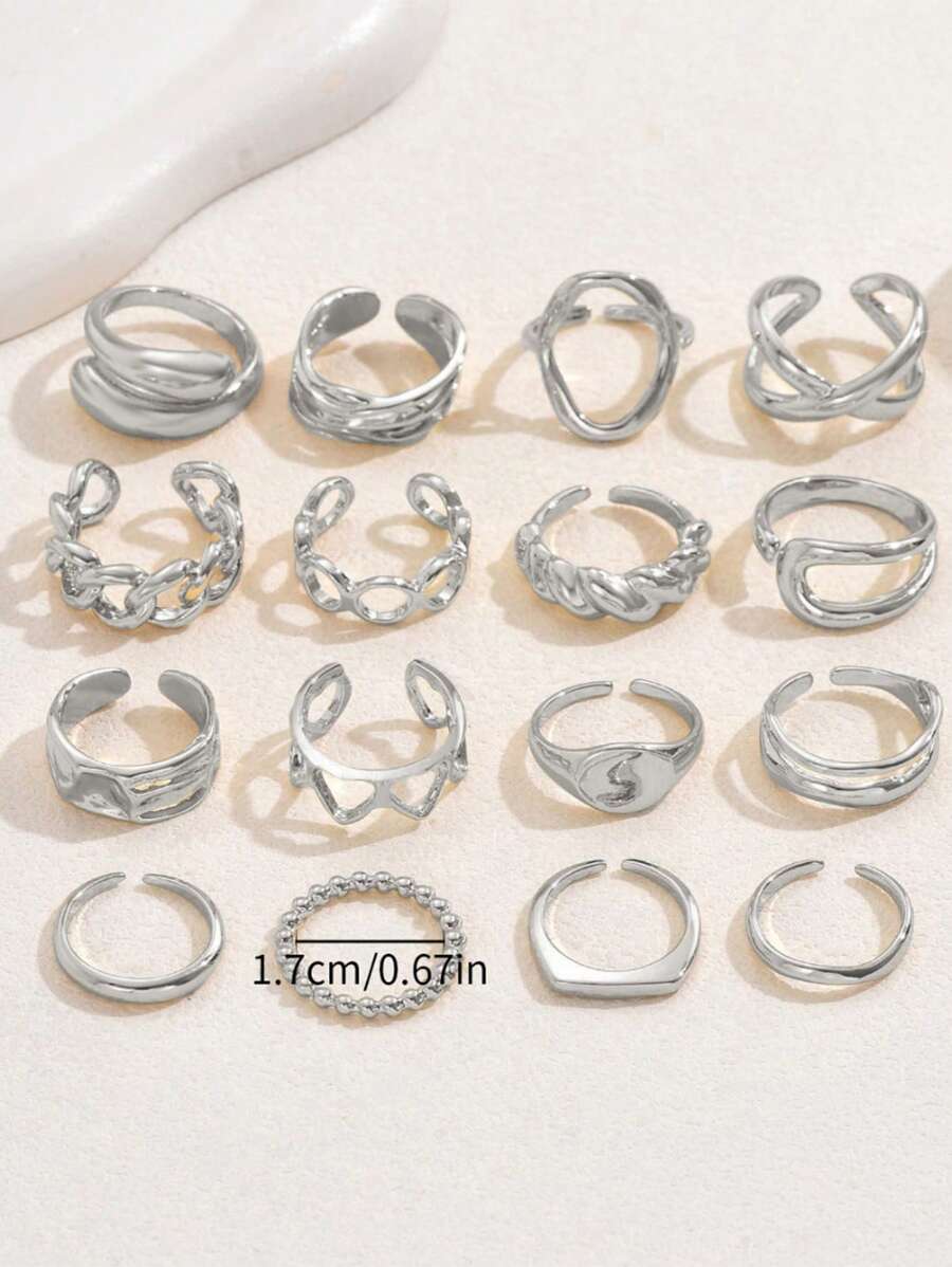 Set Punk Rings Set For Women
