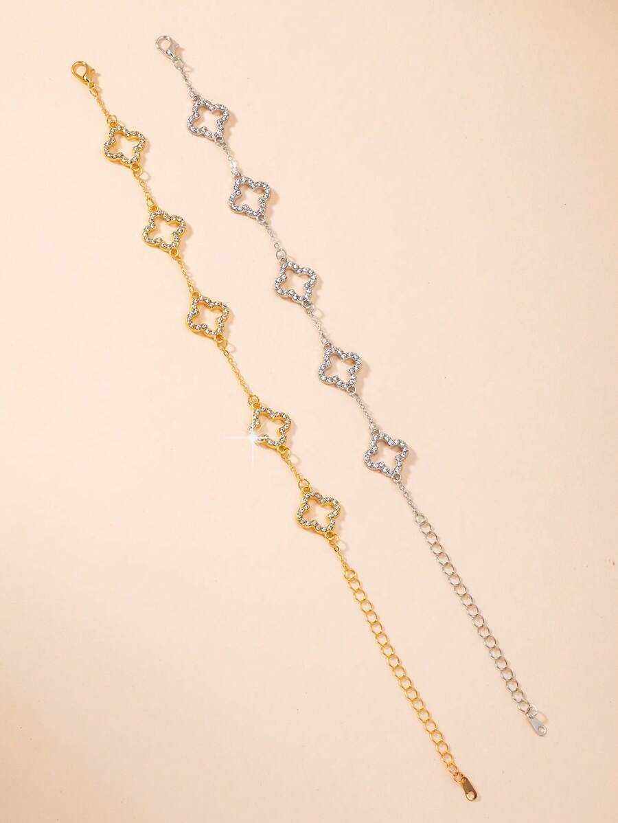 Fashion Minimalist 5-Petal Flower Bracelet