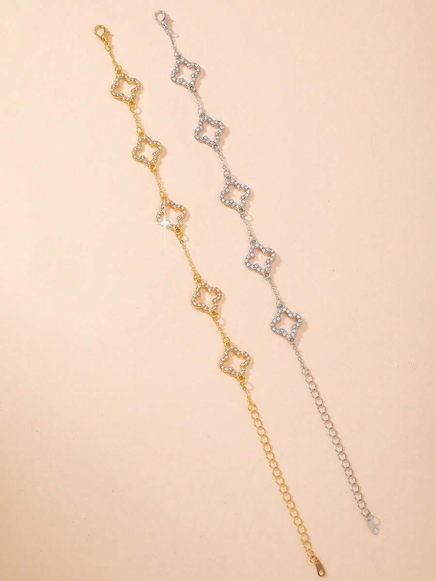 Fashion Minimalist 5-Petal Flower Bracelet