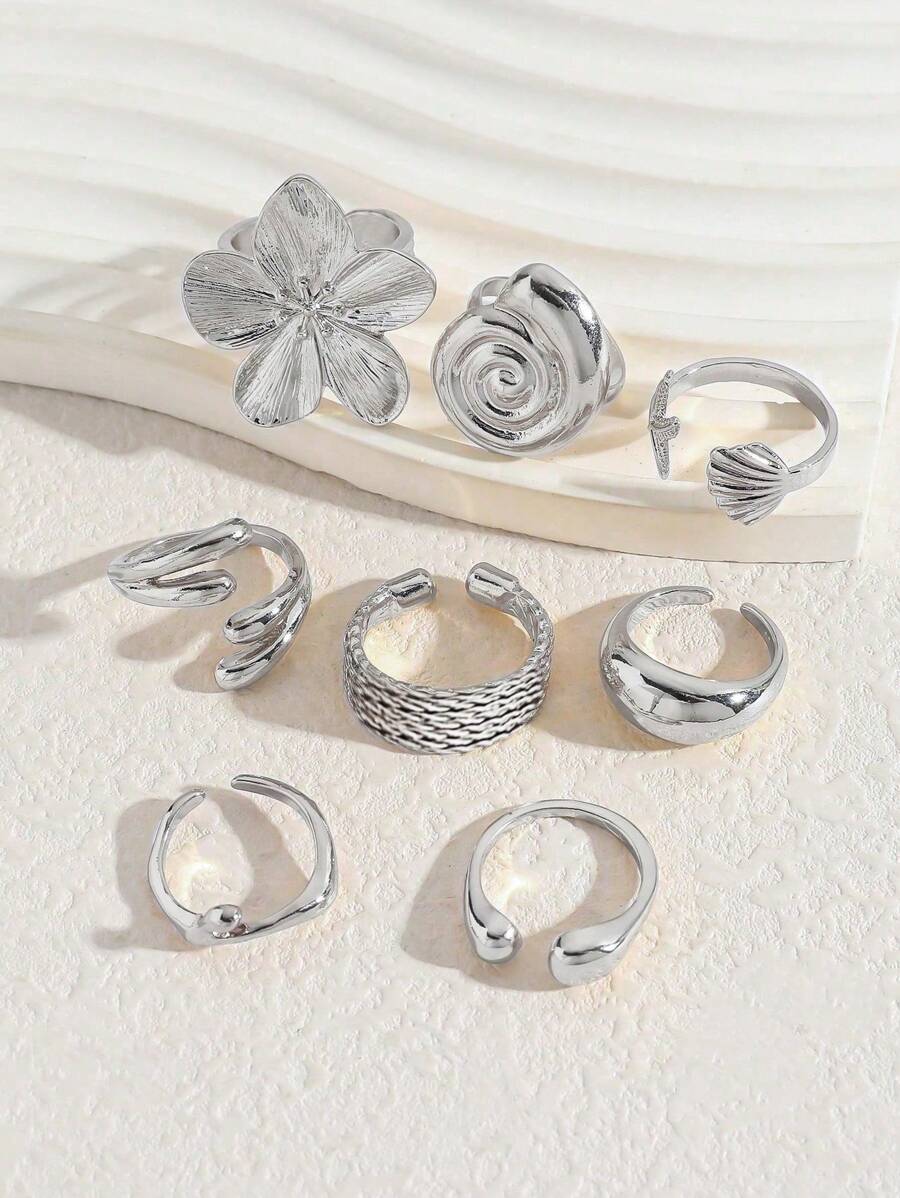 Set Punk Rings Set For Women
