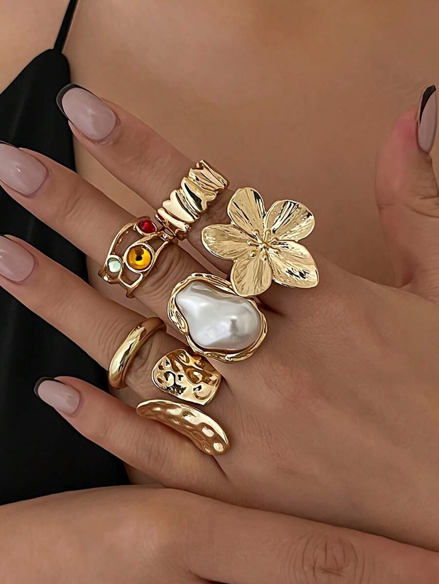 Set Punk Rings Set For Women