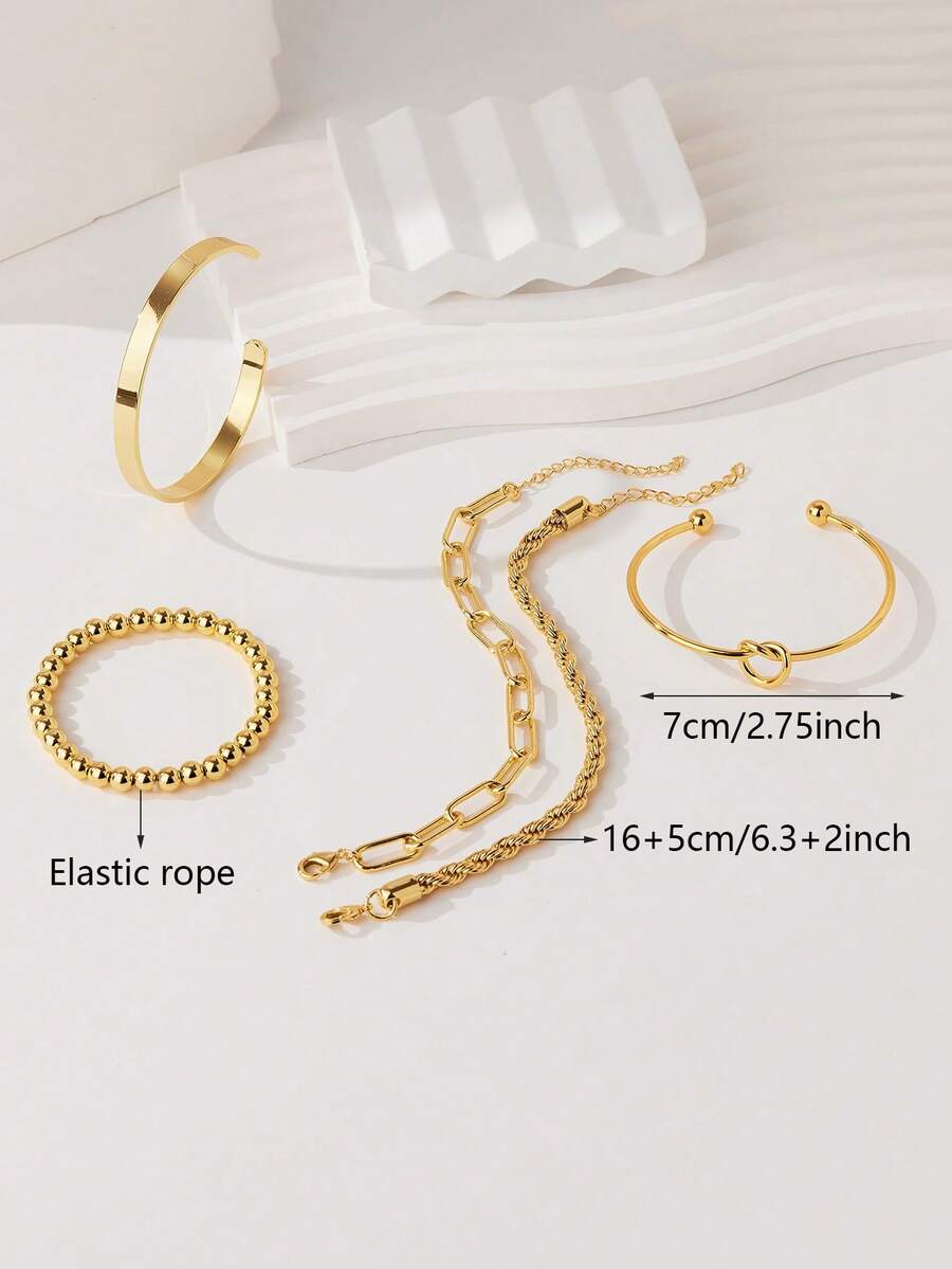 Elegant Stacking Bangles & Bracelets Set