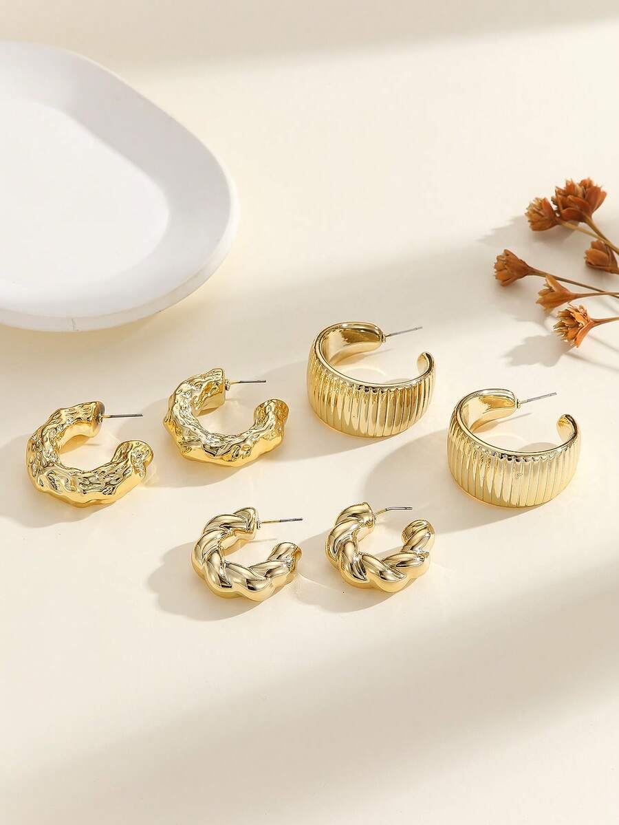 High-End Lightweight Teardrop Stud Earrings