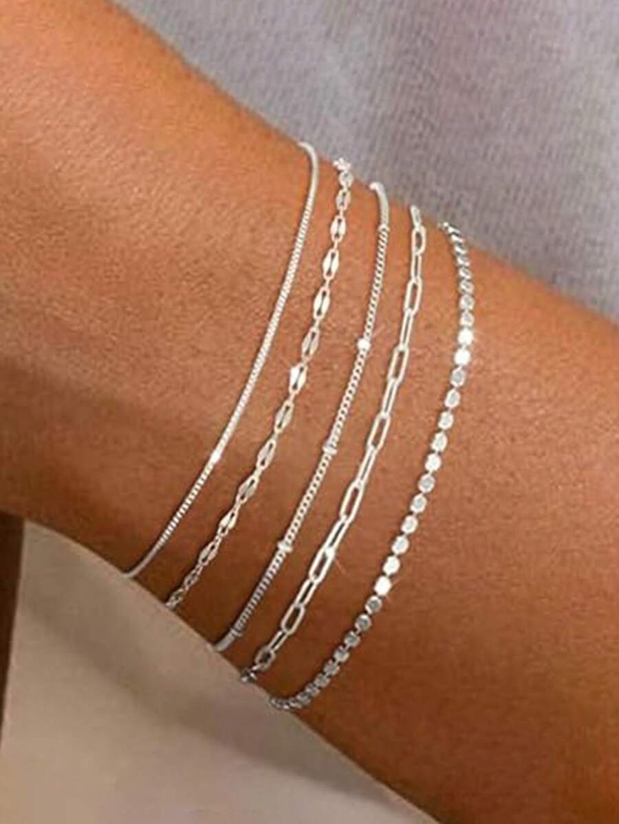 Elegant Stacking Bangles & Bracelets Set