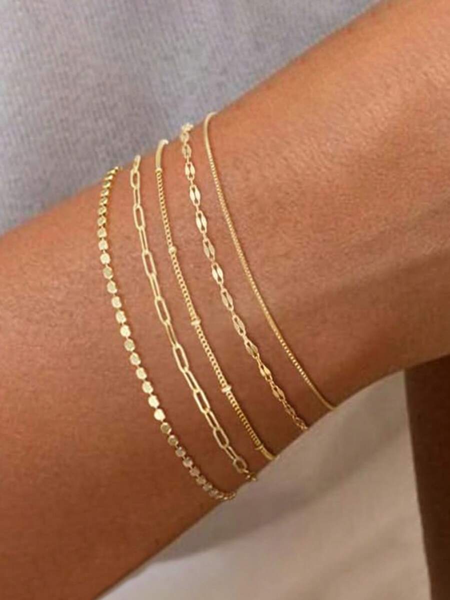 Elegant Stacking Bangles & Bracelets Set
