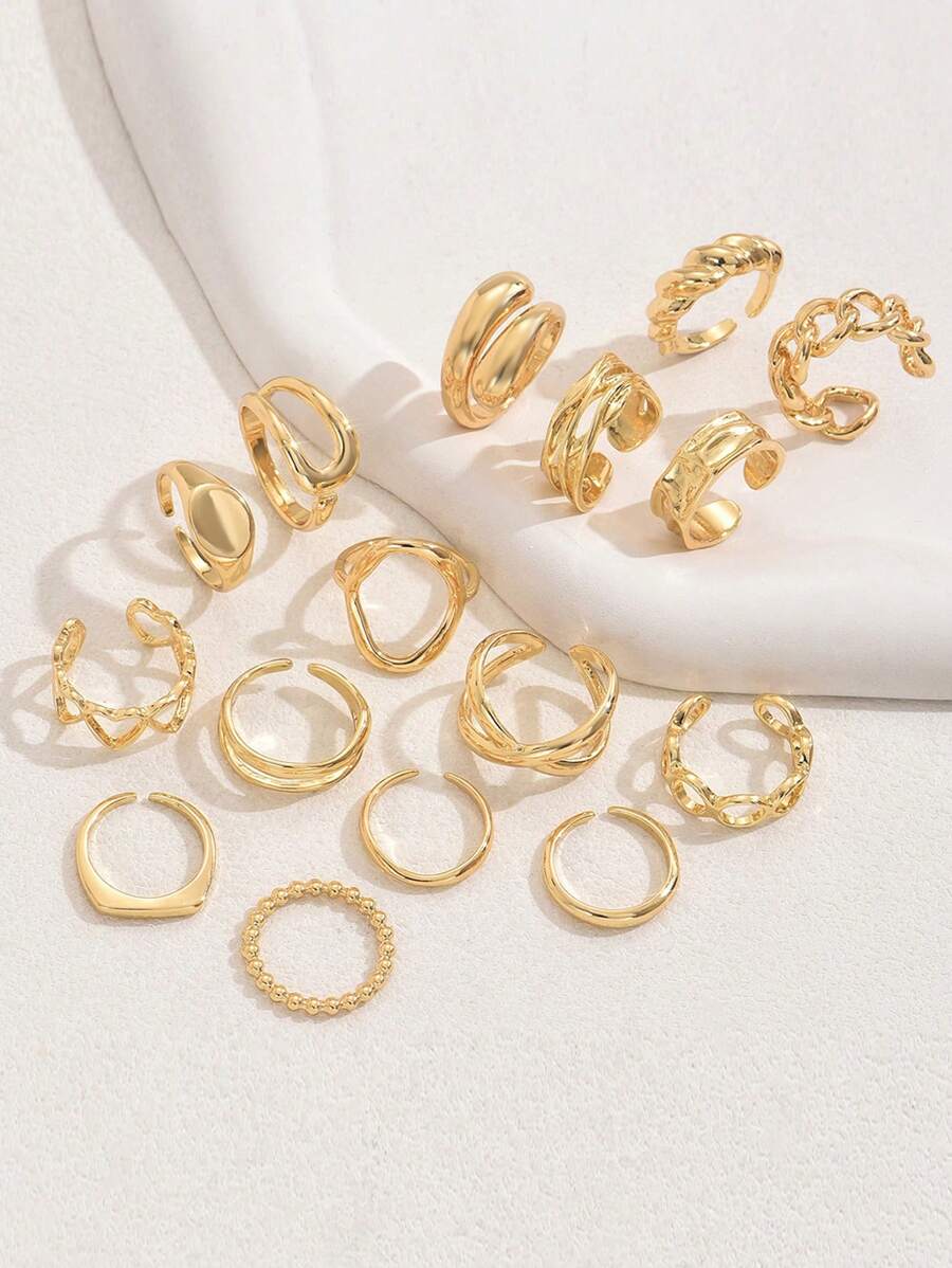 Set Punk Rings Set For Women