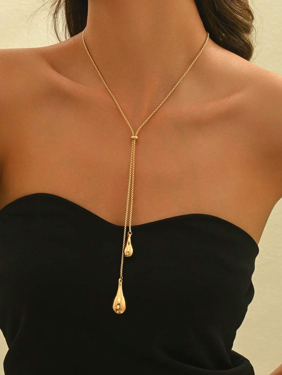 Women's Elegant Y-Shaped Necklace