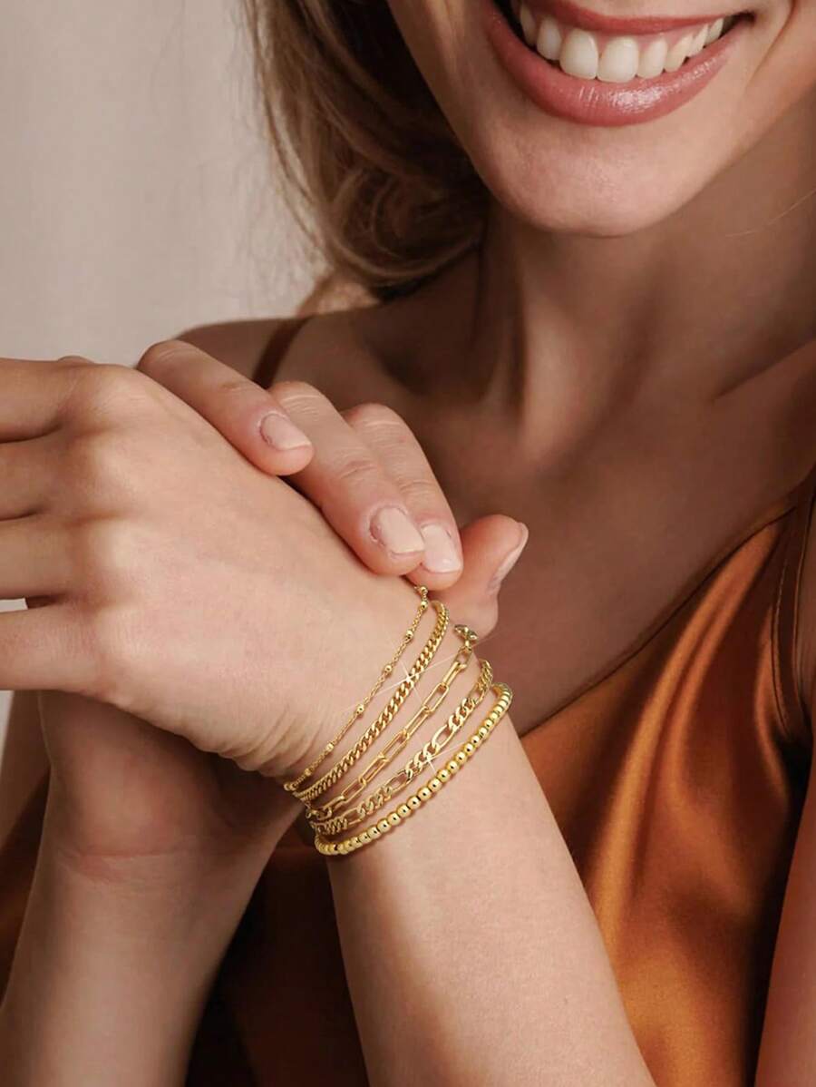 Elegant Stacking Bangles & Bracelets Set