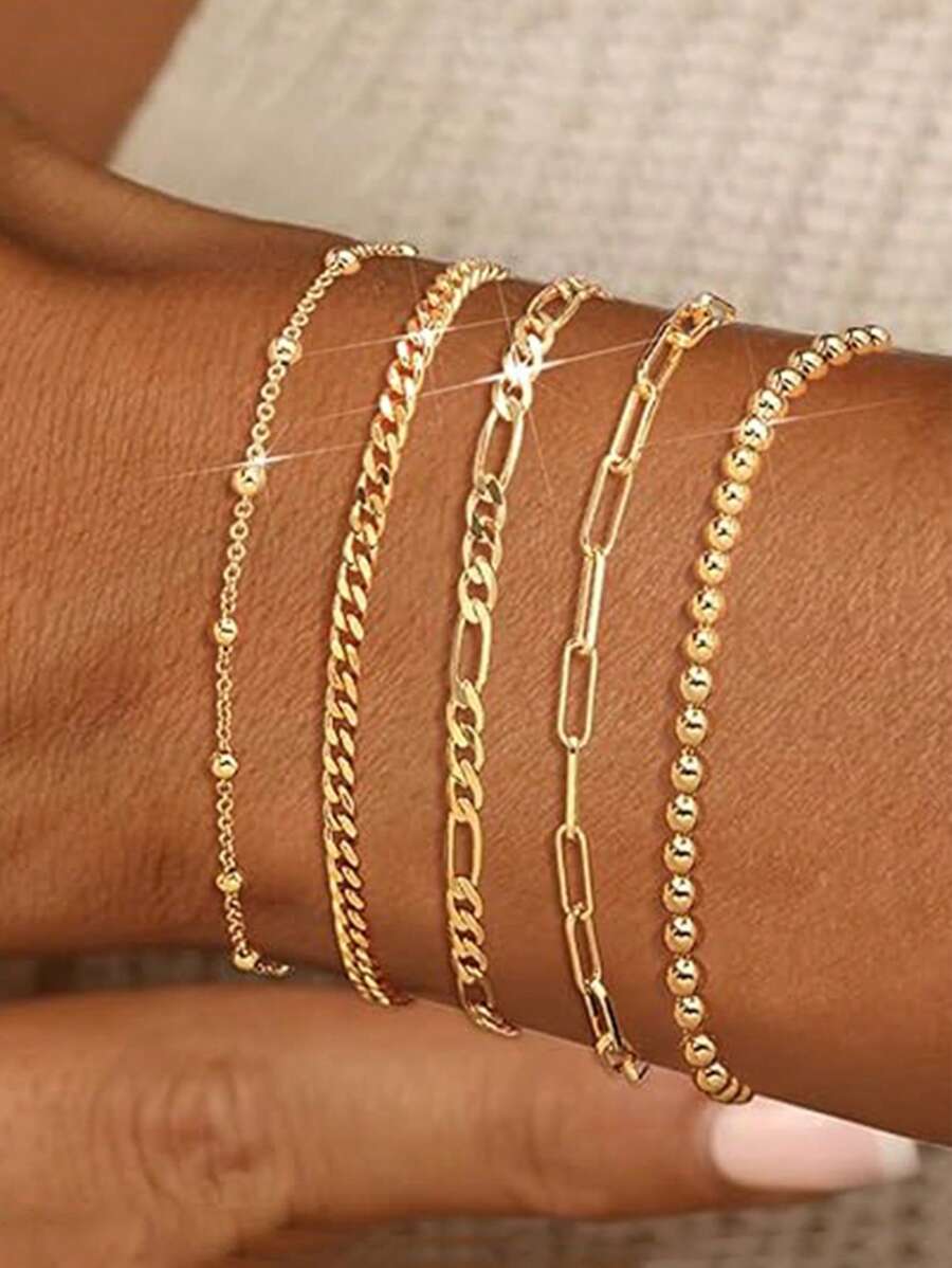 Elegant Stacking Bangles & Bracelets Set