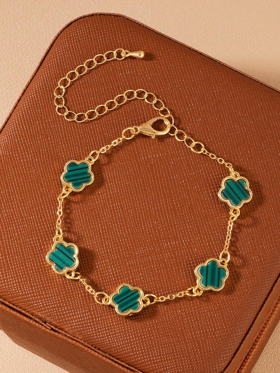 Fashion Minimalist 5-Petal Flower Bracelet