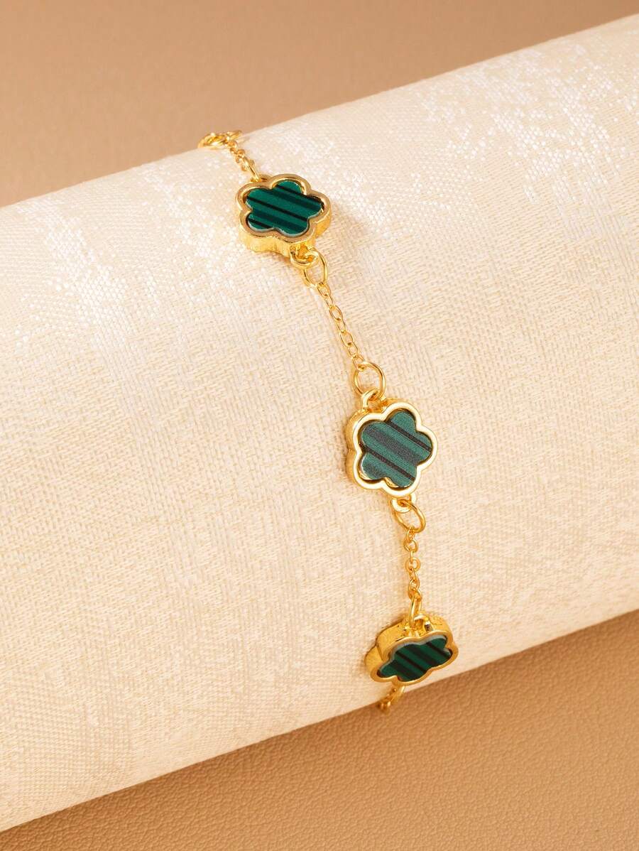 Fashion Minimalist 5-Petal Flower Bracelet