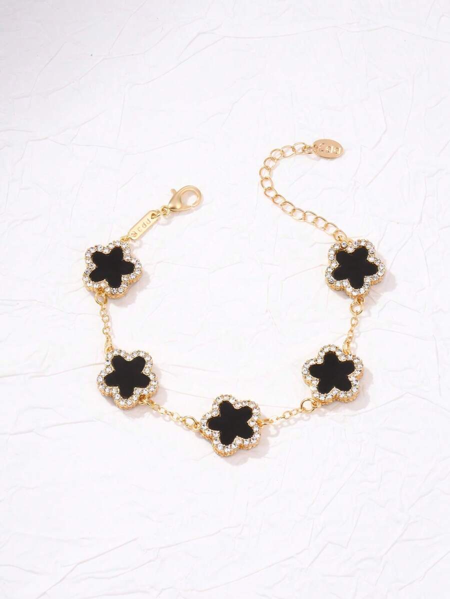 Fashion Minimalist 5-Petal Flower Bracelet