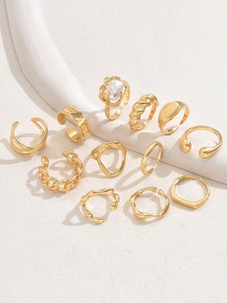 Set Punk Rings Set For Women