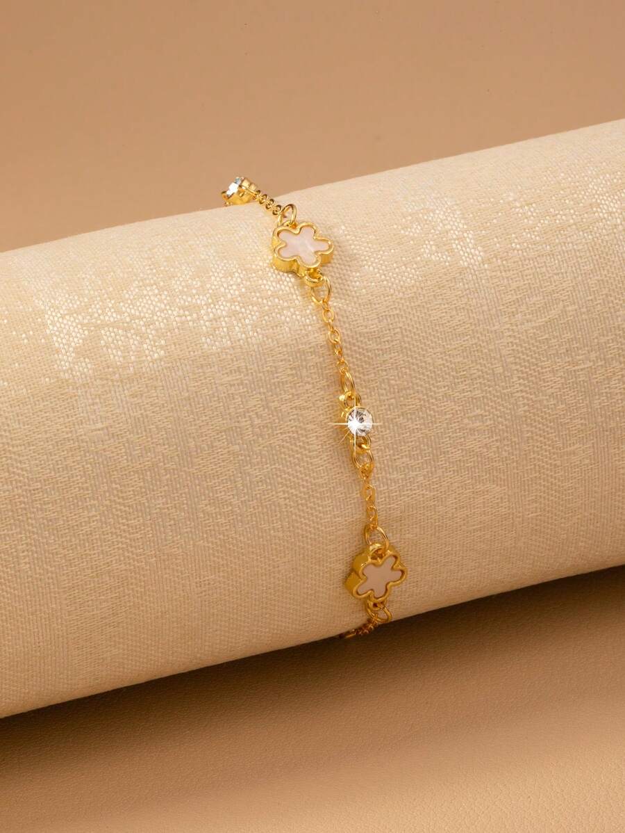 Fashion Minimalist 5-Petal Flower Bracelet