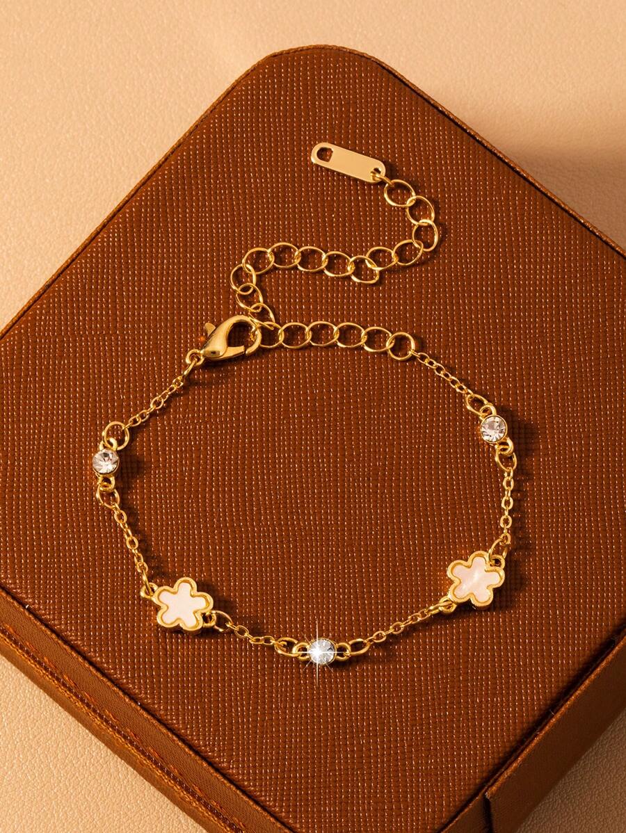 Fashion Minimalist 5-Petal Flower Bracelet