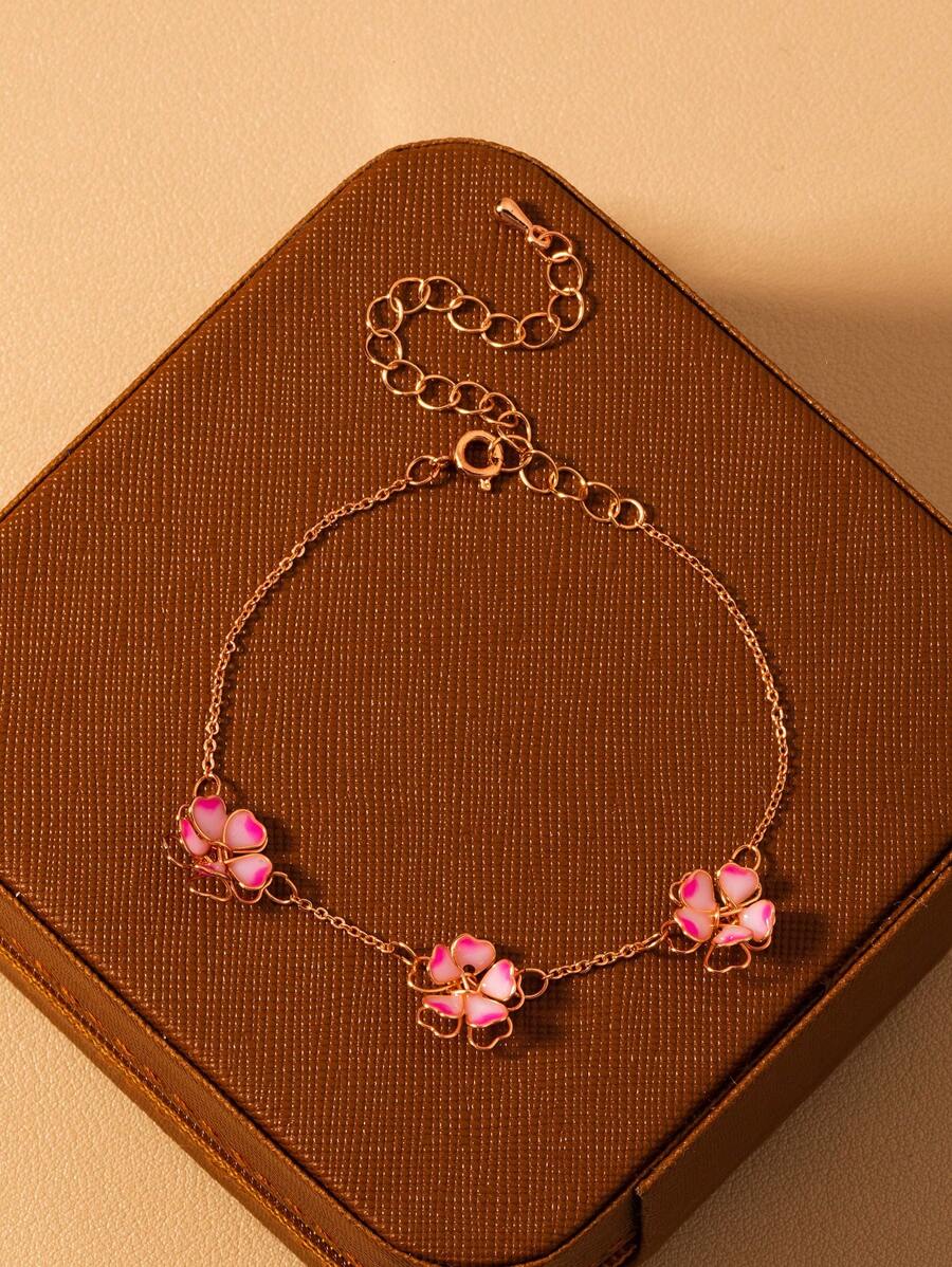 Fashion Minimalist 5-Petal Flower Bracelet