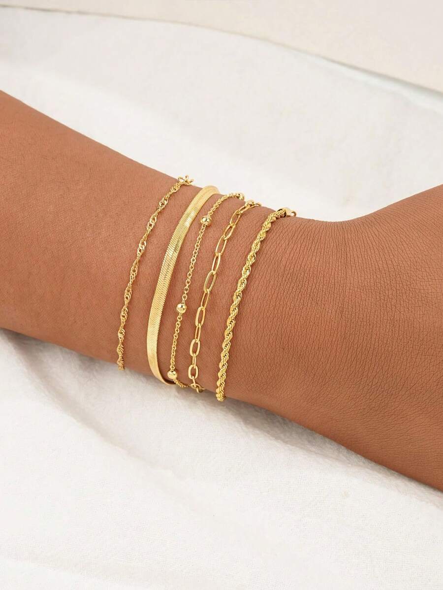 Elegant Stacking Bangles & Bracelets Set