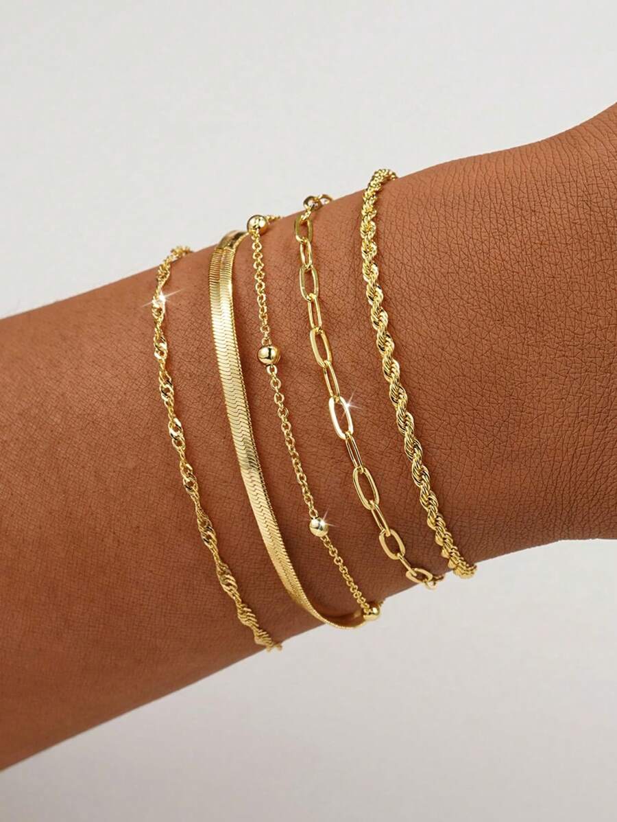 Elegant Stacking Bangles & Bracelets Set
