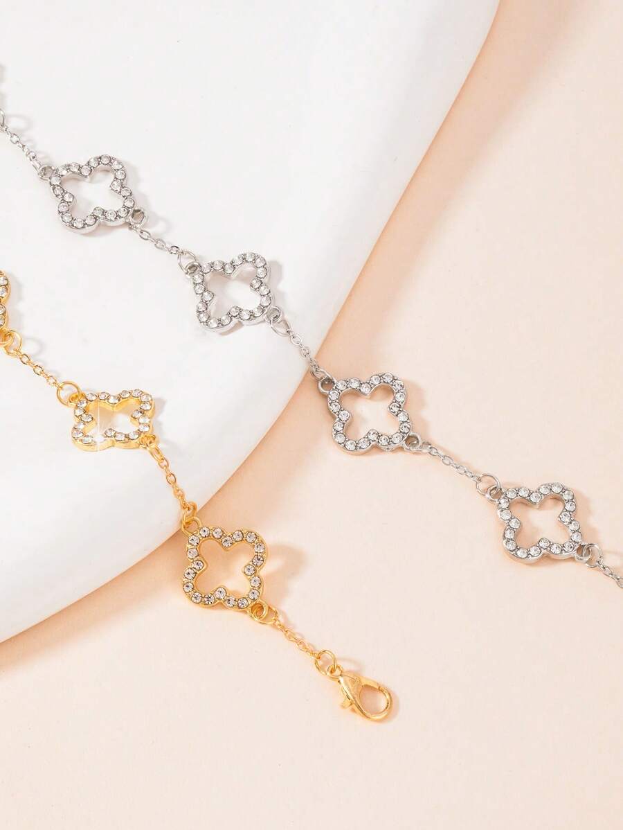 Fashion Minimalist 5-Petal Flower Bracelet