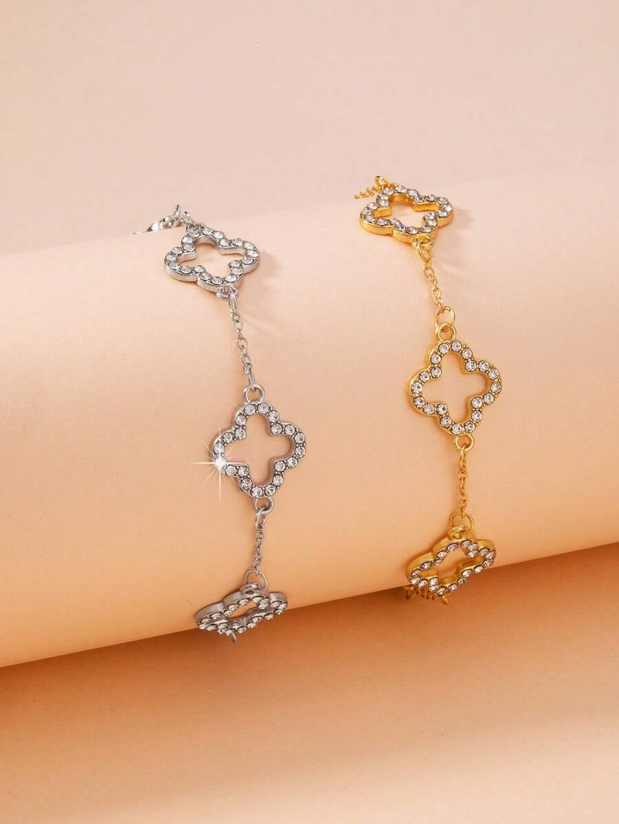 Fashion Minimalist 5-Petal Flower Bracelet