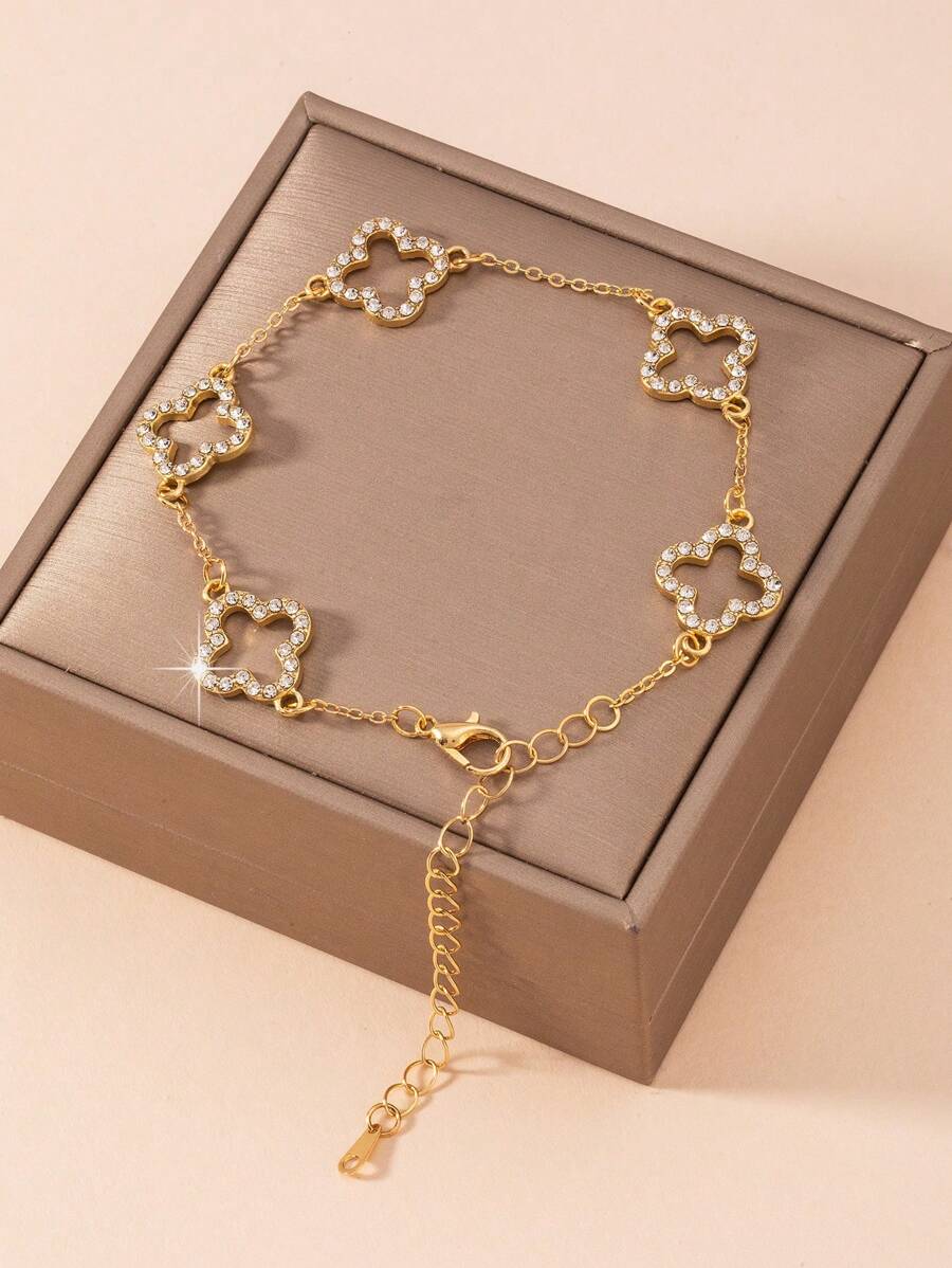 Fashion Minimalist 5-Petal Flower Bracelet