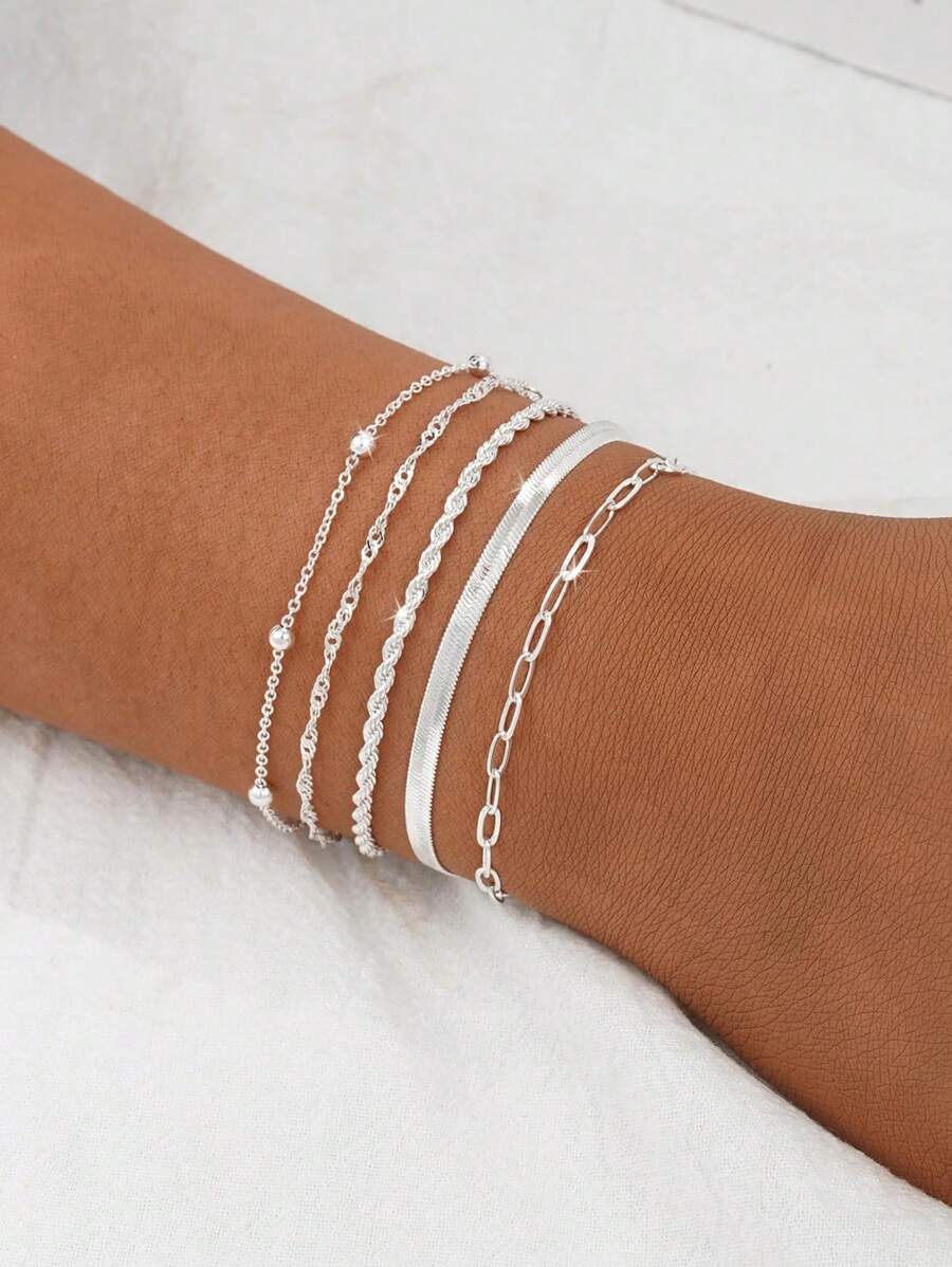 Elegant Stacking Bangles & Bracelets Set