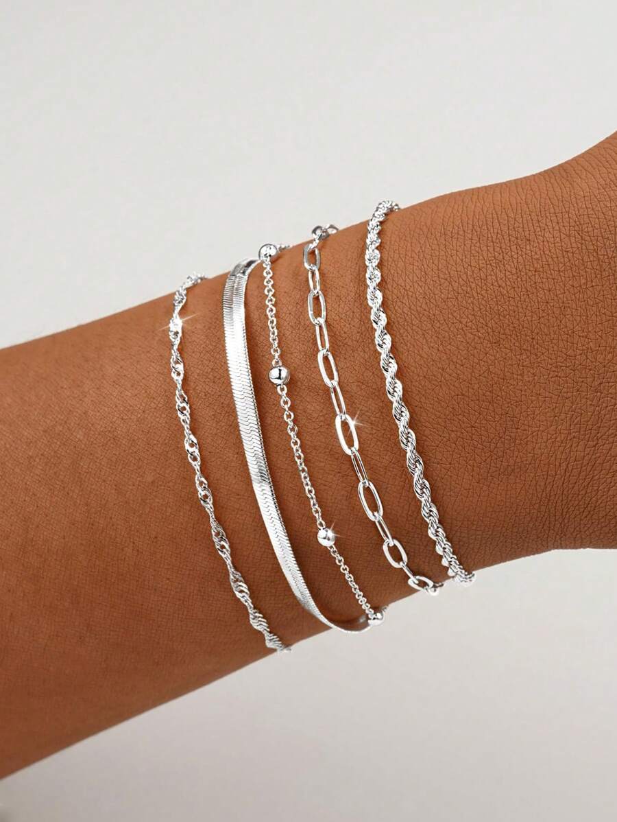 Elegant Stacking Bangles & Bracelets Set