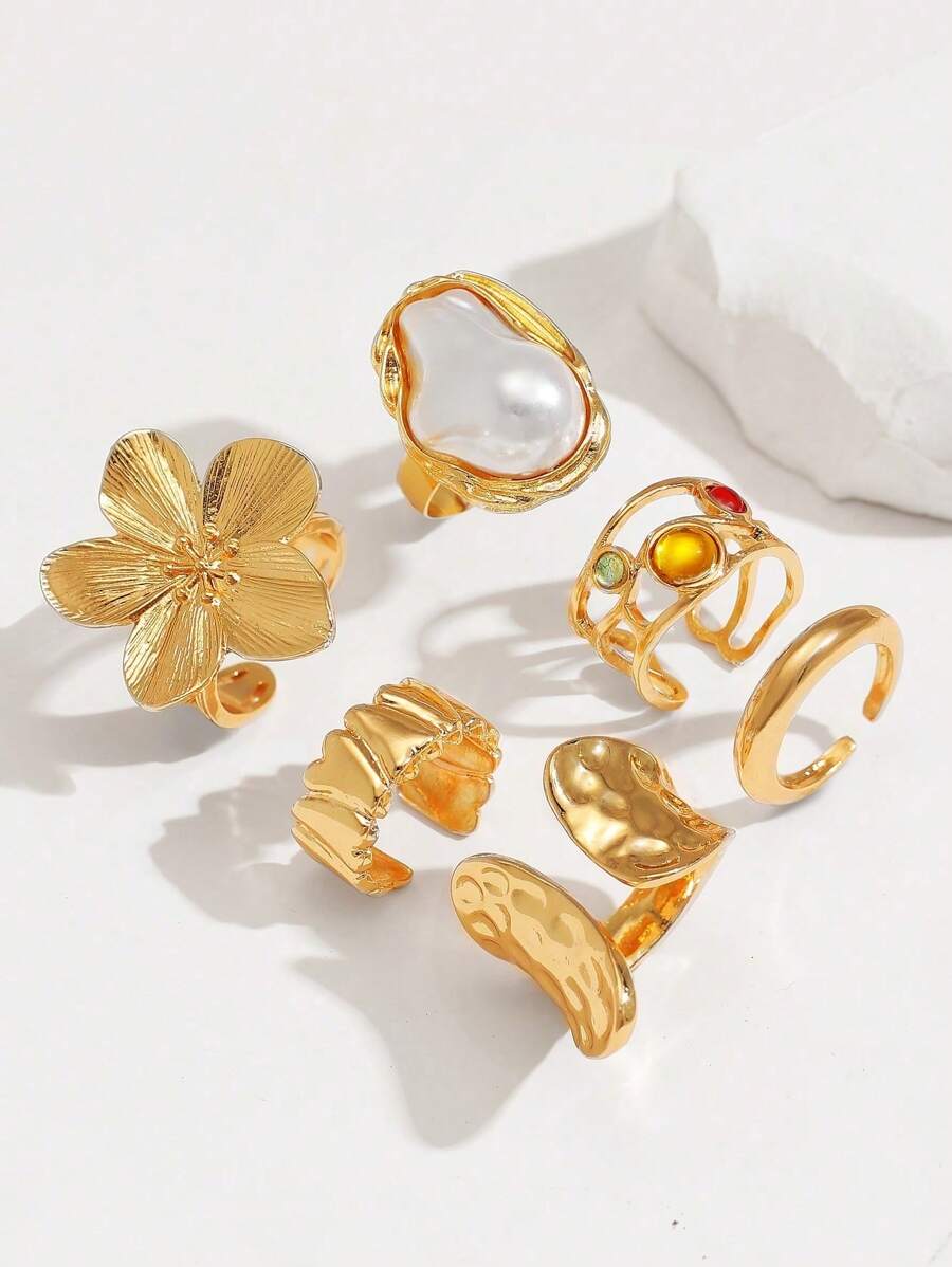 Set Punk Rings Set For Women