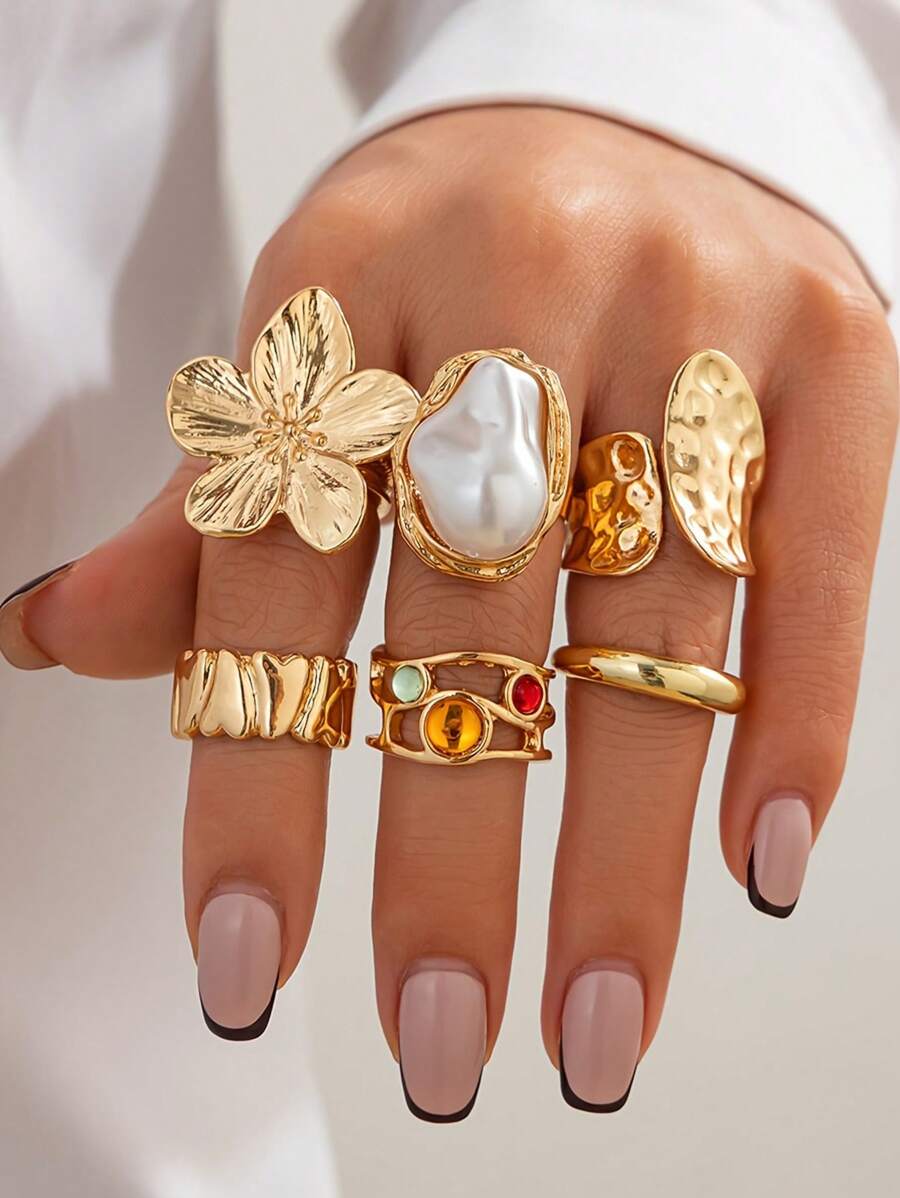 Set Punk Rings Set For Women