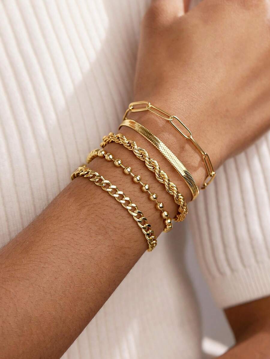 Elegant Stacking Bangles & Bracelets Set