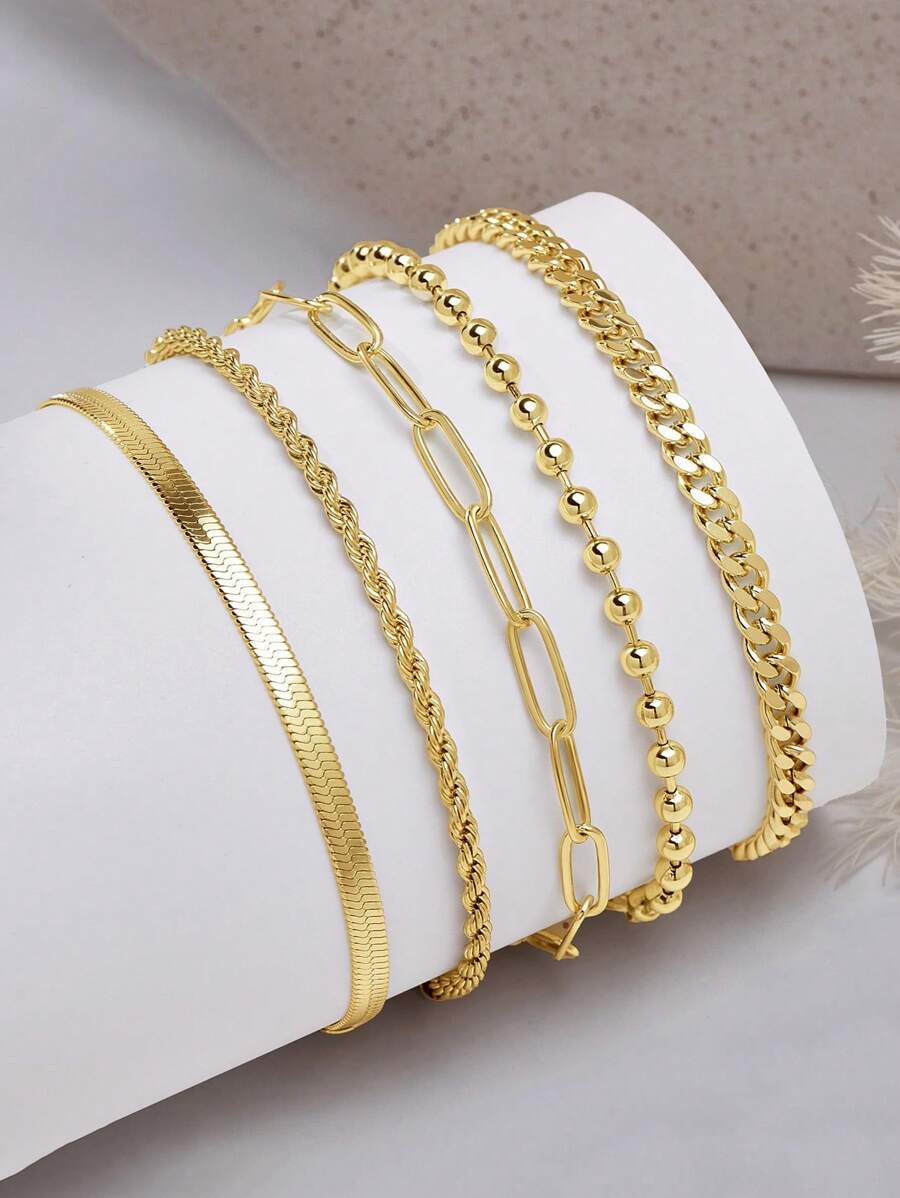 Elegant Stacking Bangles & Bracelets Set