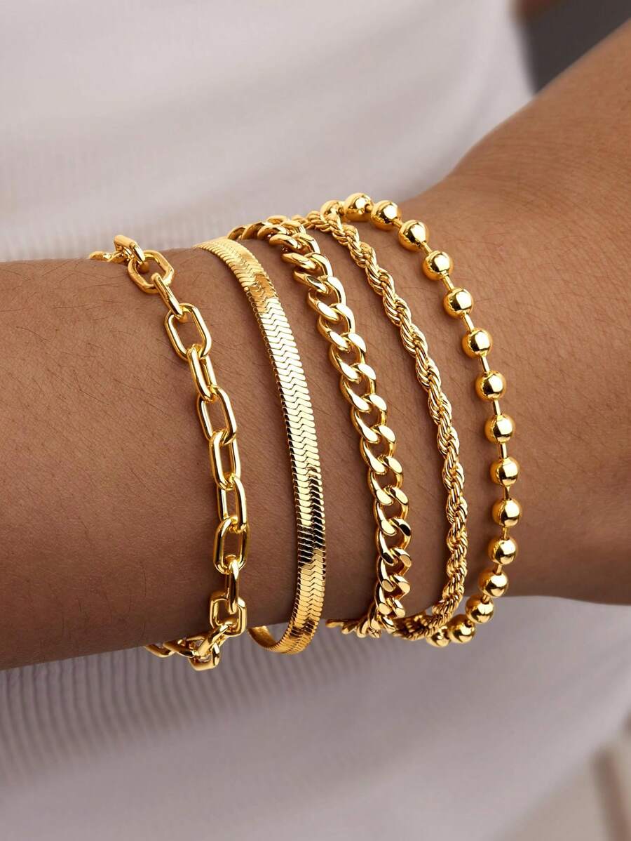Elegant Stacking Bangles & Bracelets Set
