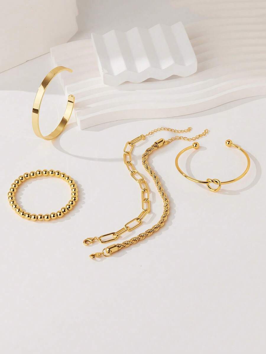 Elegant Stacking Bangles & Bracelets Set