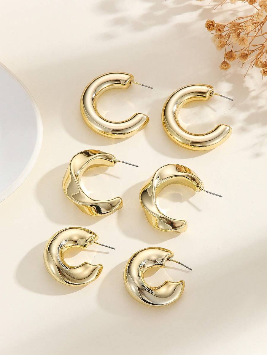High-End Lightweight Teardrop Stud Earrings