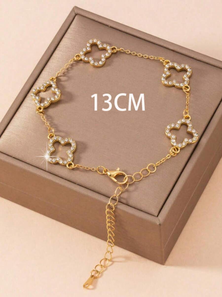 Fashion Minimalist 5-Petal Flower Bracelet